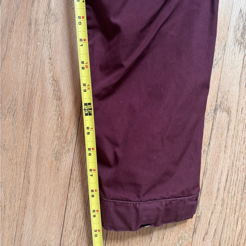 Fjallraven Men's Burgundy Cargo Pants with Zipper Pocket - Picture 6 of 9